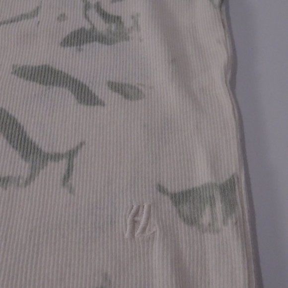 Helmut Lang RIBBED CLOUD-DYED TEE Shirt Sz XXS XS NWT 160 Iceberg - Picture 8 of 11